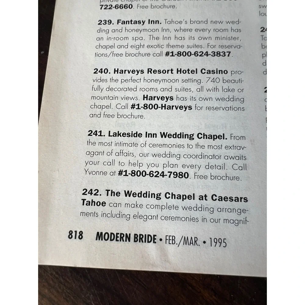 Vintage 90s MODERN BRIDE Magazine Feb/Mar 1995 Wedding Dresses Fashion Trends